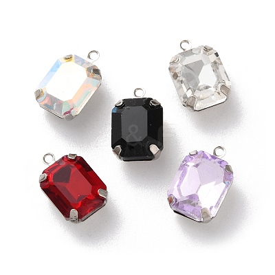 Rhinestone Pendants RGLA-P038-02P-1