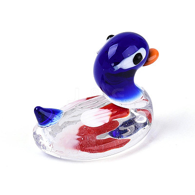Handmade Lampwork Duck Display Decorations LAMP-T025-14B-1