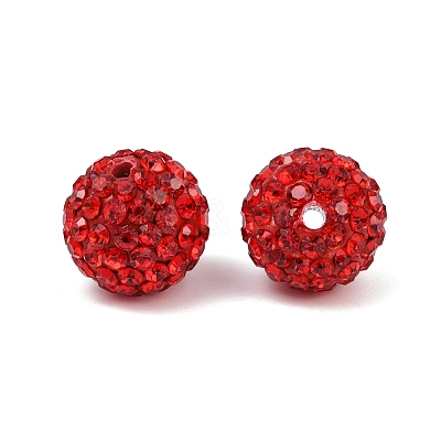 Polymer Clay Rhinestone Beads RB-C1438-12mm-A21-1