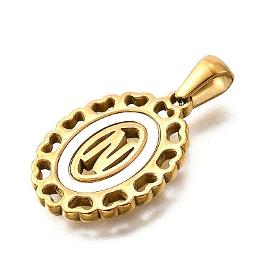 Golden 304 Stainless Steel Pendants STAS-K300-02G-N-1