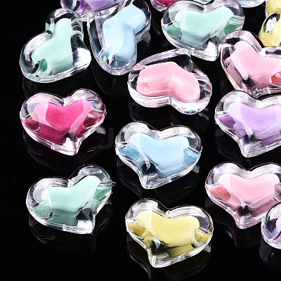 Transparent Acrylic Beads X-TACR-N011-008A-01-1