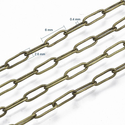 Brass Paperclip Chains CHC-S008-001C-AB-1