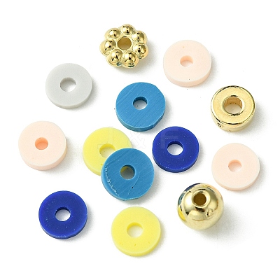 DIY Heishi Polymer Clay Beads Jewelry Making Finding Kit DIY-FS0005-94A-1