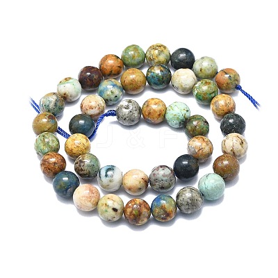 Natural Chrysocolla and Lapis Lazuli Beads Strands G-F715-105C-1