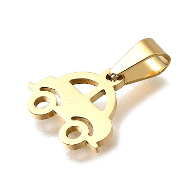 304 Stainless Steel Pendants STAS-H453-21G-1
