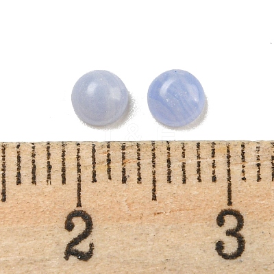 Synthetic Blue Lace Agate Cabochons G-H309-03-06-1