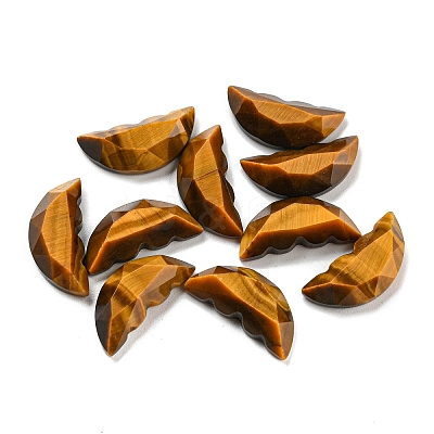 Natural Tiger Eye Butterfly Wing Cabochons G-D078-02A-1