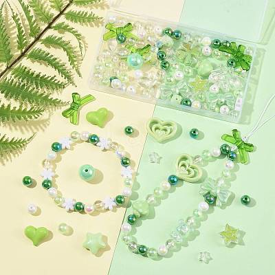 100Pcs 20 Styles Transparent & Opaque Acrylic Beads MACR-FS0002-39-1