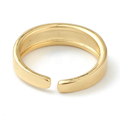 Brass Enamel Cuff Rings RJEW-H546-01-1