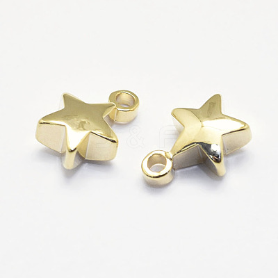 Long-Lasting Plated Brass Charms KK-K193-007G-NF-1