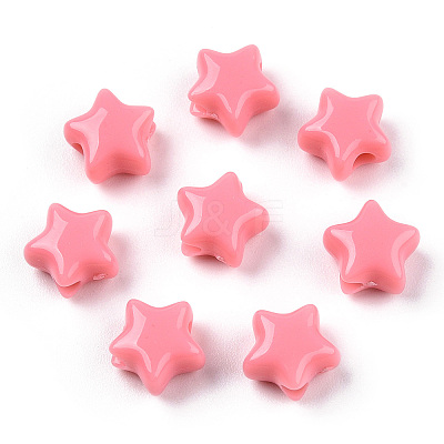 Opaque Acrylic Beads LS-MACR-T047-01-12-1