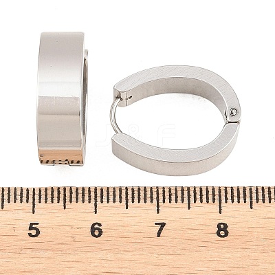 201 Stainless Steel Hoop Earrings EJEW-T056-03P-05-1