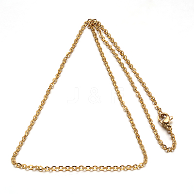 304 Stainless Steel Cable Chain Necklace STAS-L164C-01G-A-1