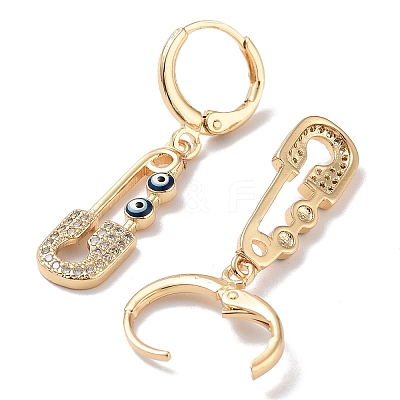 Golden Brass Dangle Leverback Earrings EJEW-L269-016G-01-1