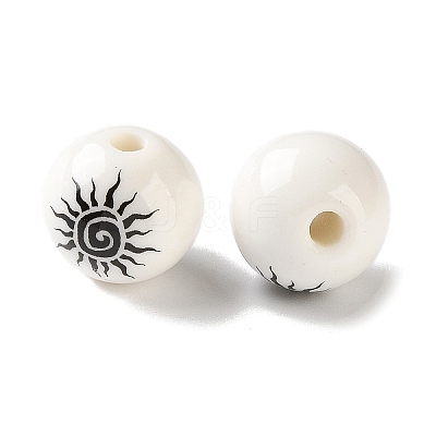 Printed Handmade Porcelain Beads PR-CBA3F2D-05A-1