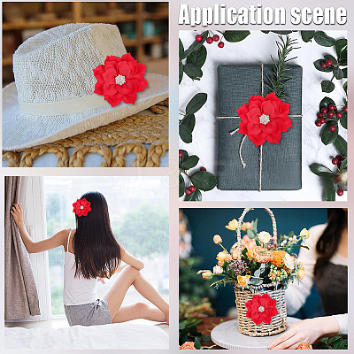 Polyester & Rhinestones Ornament Accessories DIY-WH20063-015B-1