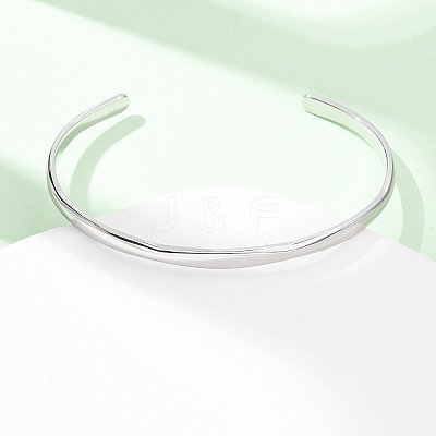 304 Stainless Steel Cuff Bangles for Women BJEW-Z146-05P-1