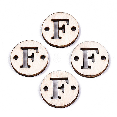 Unfinished Natural Poplar Wood Links Connectors WOOD-S045-140A-01F-1
