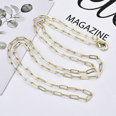 Brass Paperclip Chains X-MAK-S072-10A-14KC-1