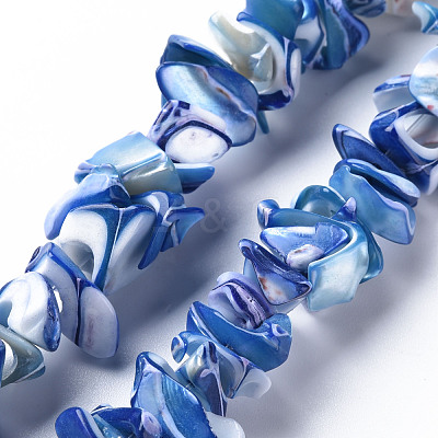 Natural Trochid Shell/Trochus Shell Bead Strands SSHEL-N034-105-A03-1