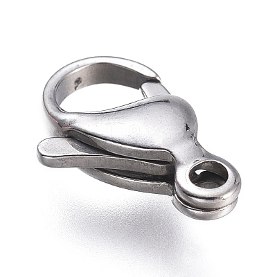 Tarnish Resistant 316 Surgical Stainless Steel Lobster Claw Clasps STAS-M281-01P-E-1