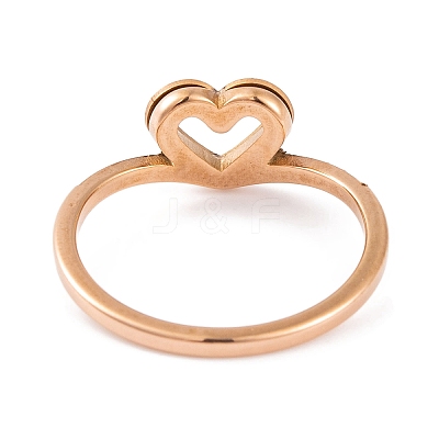 304 Stainless Steel Heart Finger Ring for Women RJEW-C086-06-RG-1
