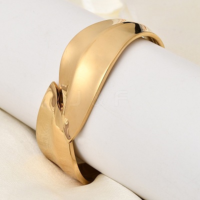 304 Stainless Steel Hinged Bangles BJEW-D408-12G-1