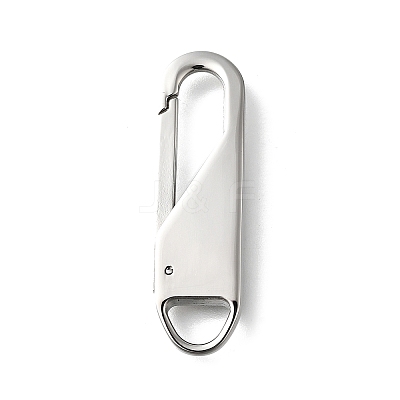 304 Stainless Steel Keychain Clasps STAS-U051-02B-P-1