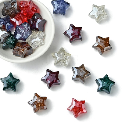 21Pcs 7 Colors Transparent Acrylic Beads OACR-FS0001-95-1