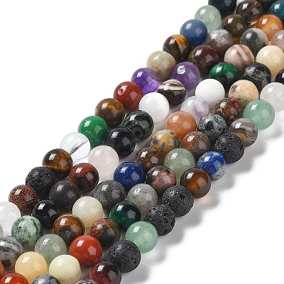 15 inch Round Gemstone Strands GSR4mmC170-1
