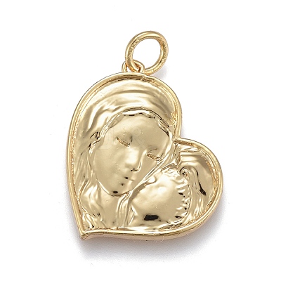 Brass Pendants ZIRC-M108-57G-1