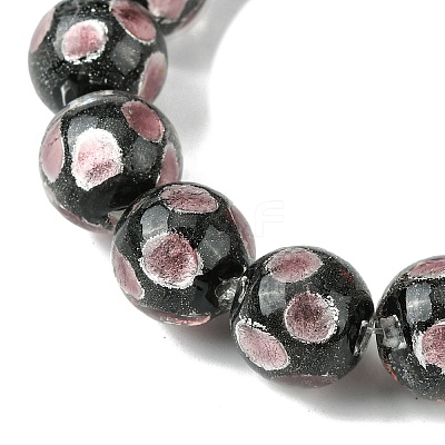 Handmade Silver Sand Lampwork Beads Strands LAMP-A003-01D-1