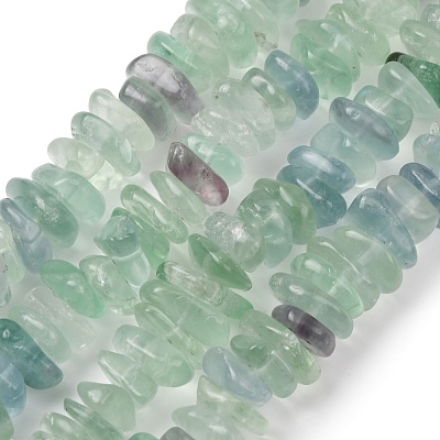 Natural Green Fluorite Beads Strands G-Z155-B02-01-1