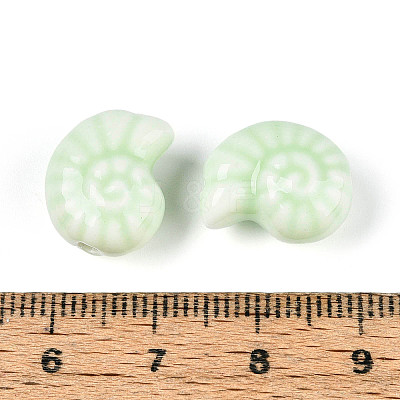 Glazed Porcelain Beads PORC-I028-02B-01-1