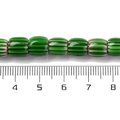Handmade Lampwork Chevron Beads Strands LAMP-K041-01B-05-1