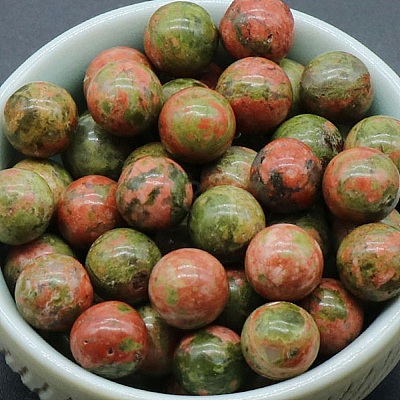 Natural Unakite Crystal Ball PW-WG45243-08-1