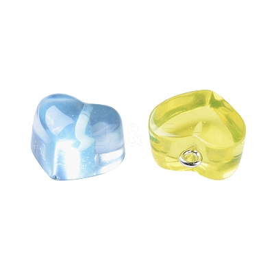 DIY 30Pairs Heart Resin Earrings Kits DIY-LS0001-03-1
