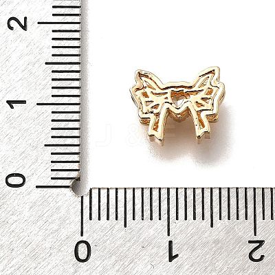 Brass Glass Beads KK-M318-41G-01-1