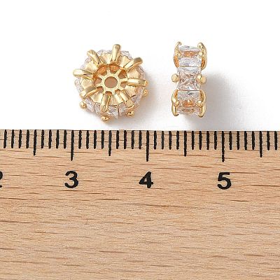 Rack Plating Brass Beads KK-M264-08G-1