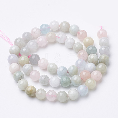 Natural Morganite Beads Strands G-S150-53-10mm-1