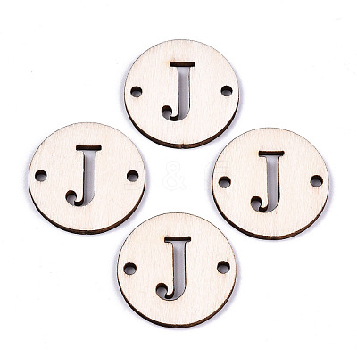 Unfinished Natural Poplar Wood Links Connectors WOOD-S045-140B-01J-1