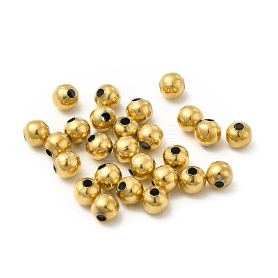 304 Stainless Steel Round Beads STAS-P319-09B-G-1