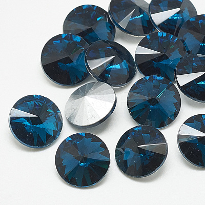 Pointed Back Glass Rhinestone Cabochons RGLA-T086-14mm-14-1