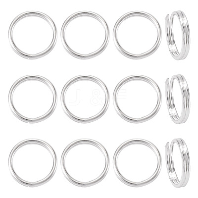 925 Sterling Silver Split Jump Rings STER-TA0001-48B-1