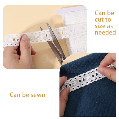 Flower Pattern Cotton Embroidery Lace Ribbon OCOR-CA0001-38B-1