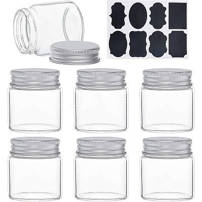 Mini Glass Bottles with Aluminum Cap Screw Top Lids CON-BC0006-07-1