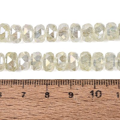 Electroplate Transparent Crackle Glass Beads Strands EGLA-Q135-01A-B04-1