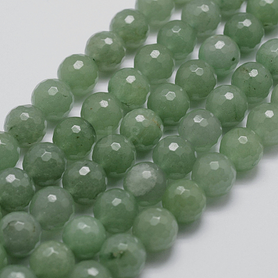 Natural Green Aventurine Beads Strands G-D840-28-6mm-1