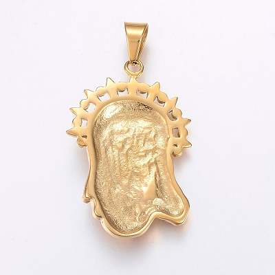 304 Stainless Steel Big Pendants STAS-H450-78G-1