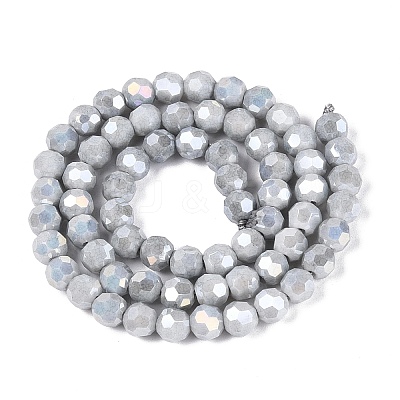 Anti-Tarnish Electroplate Glass Beads Strands EGLA-T021-6mm-15-15-1